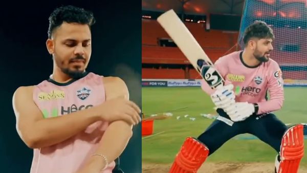 రామ్ చరణ్ 'పెద్ది' క్రికెట్ షాట్ రీ క్రియేట్.. ఢిల్లీ క్యాపిటల్స్ అదరగొట్టారుగా !