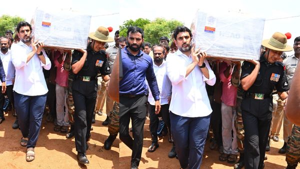 వీర జవాన్ శవపేటిక మోసిన నారా లోకేష్.. అశ్రునయనాలతో అంతిమ వీడ్కోలు