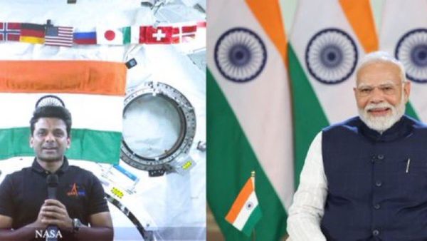 ఇండియా ఎంత గొప్పగా కనిపిస్తోందంటే..! మోడీతో సంతోషం పంచుకున్న శుభాన్షు..!