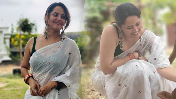స్లీవ్‌లెస్  బ్లౌజ్‌తో పిచ్చెక్కించిన అనసూయ