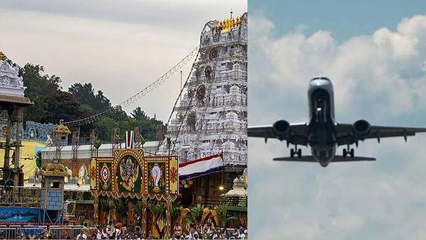 తిరుమలలో అపచారం.. ఆలయంపై విమానం చక్కర్లు!