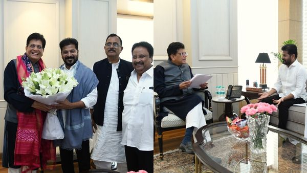 హైద‌రాబాద్‌- బెంగ‌ళూర్ లైన్ కు మహార్దశ..? కేంద్ర మంత్రి గోయల్ తో సీఎం రేవంత్ భేటీ