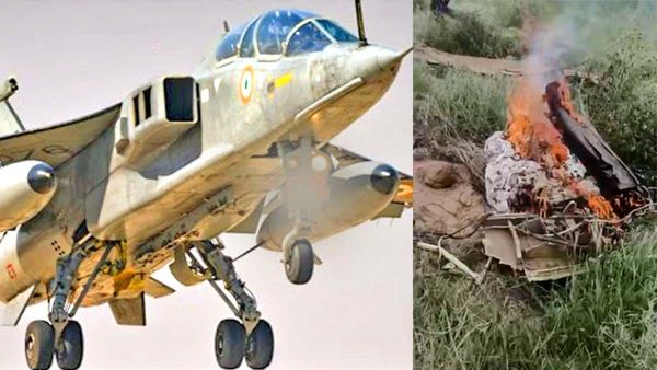 కుప్పకూలిన భారత యుద్ధ విమానం- తునాతునకలు