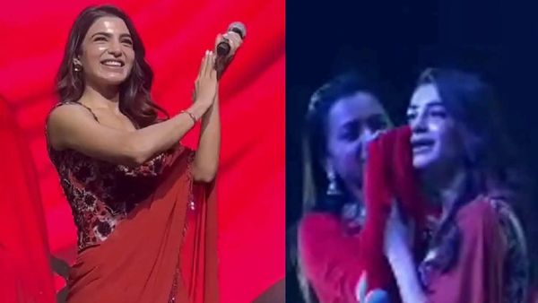 కంట్రోల్ చేసుకోలేక స్టేజ్‌పైనే ఏడ్చేసిన సమంత..నాగ చైతన్యను గుర్తు చేసుకుంటూ..