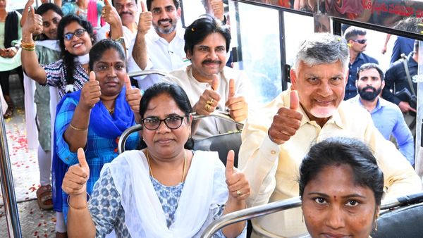 ఏపీలో ఫ్రీ బస్సు ప్రారంభం- చంద్రబాబు, పవన్, లోకేష్ ఏమన్నారంటే ? 