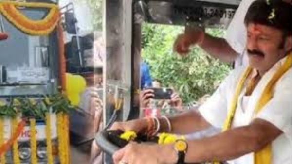 ఉచిత బస్సు ప్రయాణం వేళ హిందూపురంలో ఆర్టీసీ బస్సు నడిపిన బాలయ్య.. వీడియో చూడండి