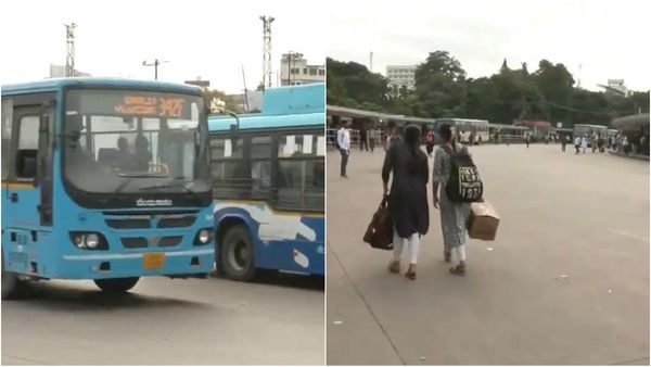 బెంగళూరులో స్తంభించిన బస్సులు- బోసిపోయిన `మెజస్టిక్`