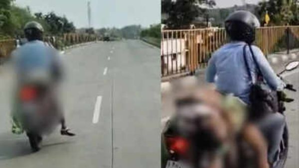 సాయం కరువై.. అంబులెన్స్ లేక.. బైక్ పైనే భార్య మృతదేహం !