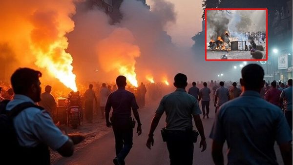 Pune: మసీదుపై కాషాయ జెండా.. తగలబడుతున్న గ్రామం!