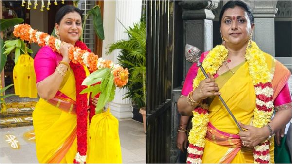 మొక్కులు చెల్లించిన రోజా