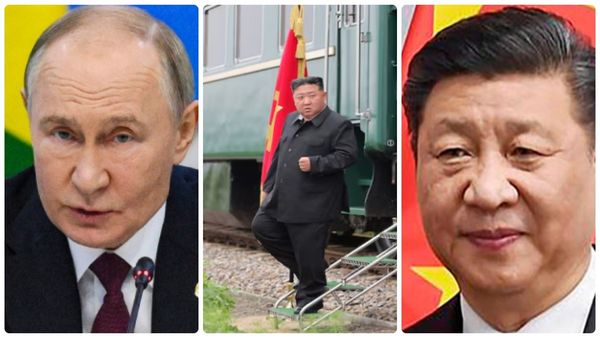 జిన్ పింగ్-పుతిన్ ను కలిసేందుకు రైలెక్కి వచ్చేసిన కిమ్..!