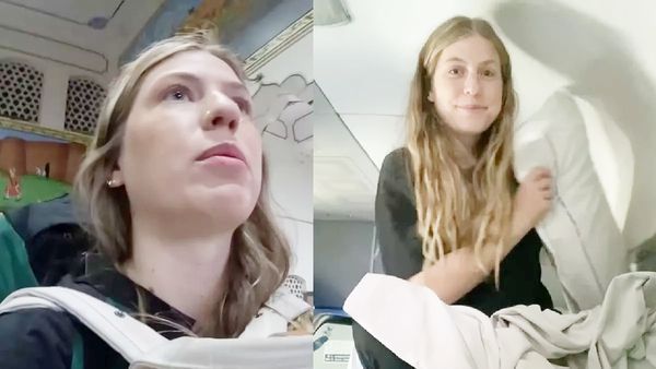 వైరల్ వీడియో: 'ఇండియన్ ట్రైన్ లో ఇది ఊహించలేదు'