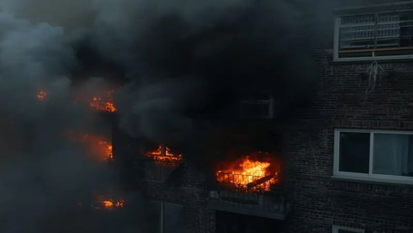 బొద్దింకను చంపబోయి అపార్ట్ మెంట్ నే తగలెట్టేసిందిగా..