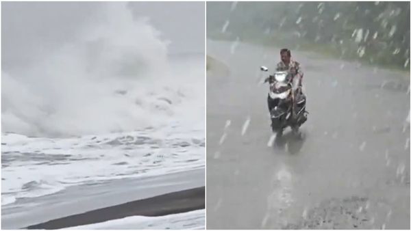 నిర్మానుష్యంగా కాకినాడ- తీరంలో `రాకాసి` అలలు