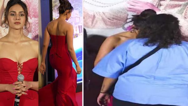 స్టేజ్‌పై జారిపోయిన రకుల్ డ్రెస్.. అసిస్టెంట్ లేకపోతే అంతే సంగతి..!