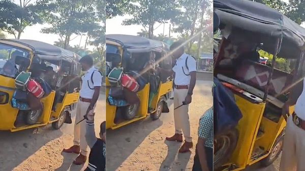 ఎంతకు తెగించావ్ రా.. ఒకే ఆటోలో 23 మంది స్కూలు పిల్లలు..