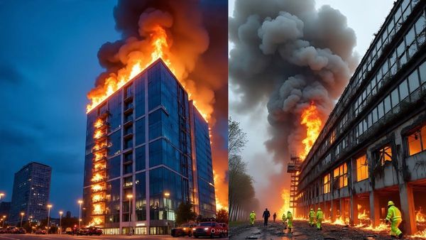 హైరైజ్ టవర్స్‌లో ఘోర అగ్నిప్రమాదం-పలువురు మృతి..!!