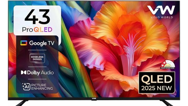 రూ.49,999ల 43 అంగుళాల 'VW' QLED 4K గూగుల్‌ టీవీ రూ.16,499కే..!