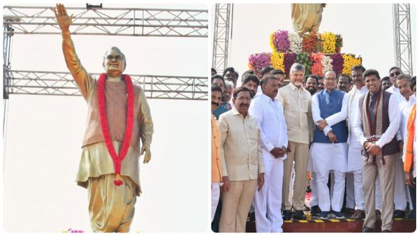 అమరావతిలో వాజ్ పేయ్ విగ్రహావిష్కరణ..! గతం గుర్తుచేసుకున్న సీఎం..!