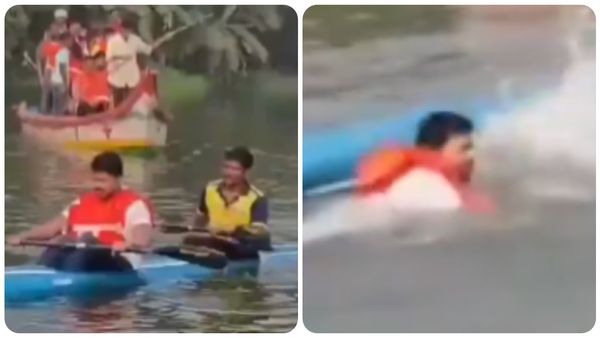 Viral Video: అదుపుతప్పి కాల్వలో పడ్డ కోనసీమ కలెక్టర్..!