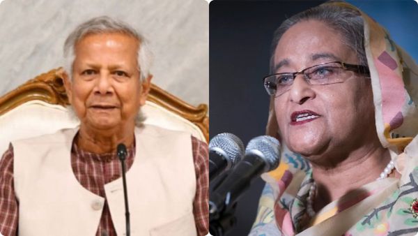 Sheikh Hasina: బంగ్లా సర్కార్ పై నిప్పులు చెరిగిన హసీనా..! ఢిల్లీలో ఆడియో సందేశం..!