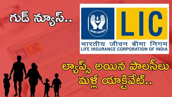 LIC నుంచి భారీ గుడ్ న్యూస్.. ల్యాప్స్‌ అయిన పాలసీల పునరుద్ధరణ