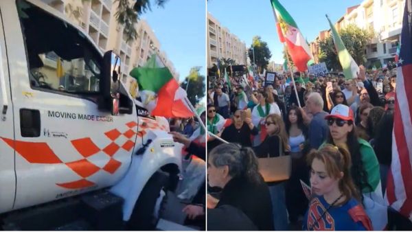 No shah.. అమెరికాకు పాకిన ఇరాన్ అల్లర్లు- లాస్ ఏంజిలిస్ లో జనంపై దూసుకెళ్లిన భారీ ట్రక్