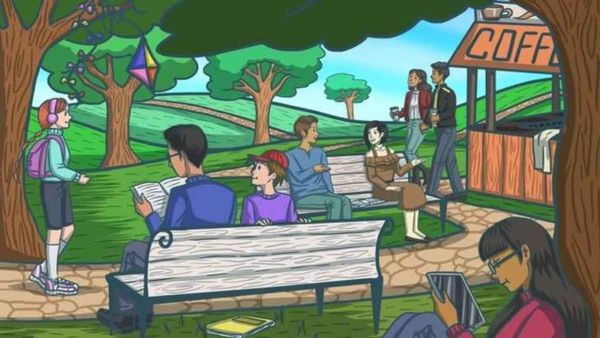 Optical Illusion : ఈ పార్కులో న్యూస్ పేపర్ ఎక్కడుందో కనిపెట్టగలరా?