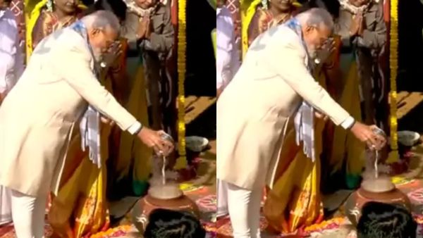 భోగి స్పెషల్ : పొంగలి వండిన ప్రధాని మోదీ