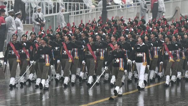 Republic Day Parade: భారీ వర్షంలో రిపబ్లిక్‌ డే రిహార్సల్స్‌