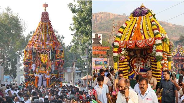 తిరుపతిలో అరుదైన ఘట్టం- ఒకే రోజు రెండు రథోత్సవాలు: కన్నులపండువ
