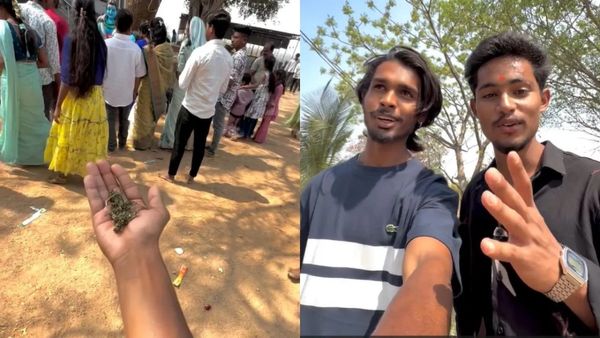 వైరల్ వీడియో: ఛీ.. ఛీ.. ఏం మనుషులురా.. శివుడికి ప్రసాదంగా గంజాయి..!