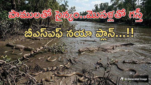 Snakes and Crocodiles:పాములు,మొసళ్లతో గస్తీ-బీఎస్ఎఫ్ కొత్త ప్లాన్..!!