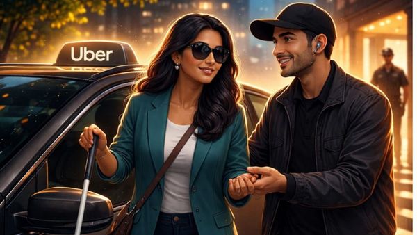 వినలేని డ్రైవర్.. అంధురాలైన యువతి. నిశ్శబ్ద ప్రయాణంలో మానవత్వం