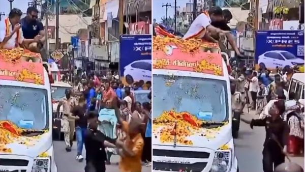 అయ్యో.. విజయ్ ఎలక్షన్ ర్యాలీలో అపశ్రుతి..