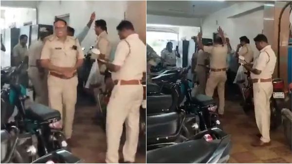 TMC ఓటమి.. డ్యాన్స్ వేసిన పోలీసులు: వైరల్ వీడియో