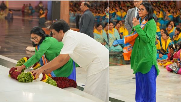 పుట్టపర్తి ప్రశాంతి నిలయంలో వెనిజులా అధ్యక్షురాలు