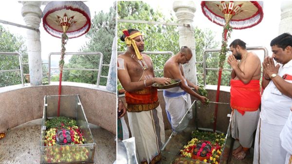 తిరుమలలో శ్రీనివాసుడు మొదటగా కాలు మోపిన చోట అరుదైన ఘట్టం