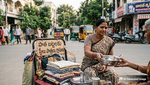 పాత బట్టలకు గిన్నెలు, గ్లాసులు: మరి ఆ బట్టలతో ఏం చేస్తారో తెలుసా?