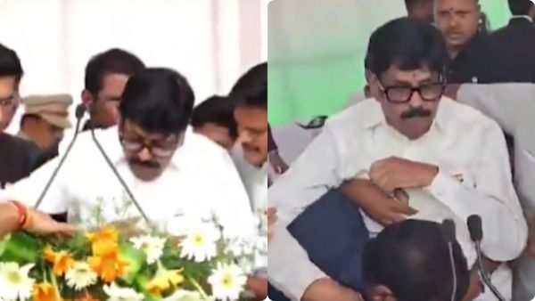 స్వాతంత్ర వేడుకల్లో ఏపీ మంత్రికి అస్వస్ధత..! కళ్లు తిరిగి పడిపోయి..!