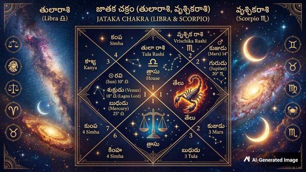 తులారాశి, వృశ్చిక రాశి సెప్టెంబరు నెల జాతక ఫలం