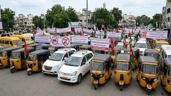 నేడు అర్దరాత్రి నుండి ఆటోలు, క్యాబ్ లు, స్కూల్ వ్యాన్ ల బంద్!