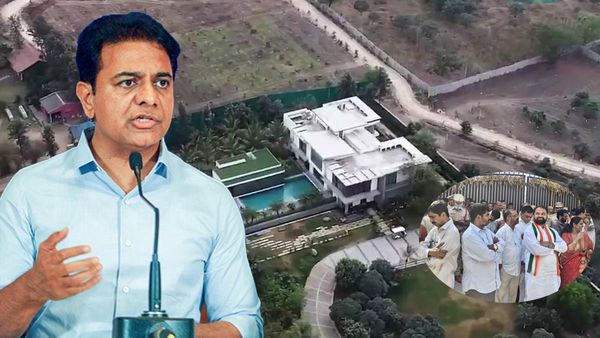 జన్వాడ ఫామ్‌హౌస్ కేటీఆర్‌ది కాదా..? కాంగ్రెస్ నేతల పరిశీలనలో తేలిందేంటి..!!