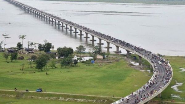 నదిపై దేశంలోనే అతి పొడవైన వంతెన.. 9.15 కి.మీ