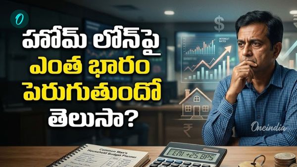 Home Loan: వడ్డీ రేట్లు పెంపు,  పాతికేళ్ల లోన్‌పై ఏకంగా రూ. 2.45 లక్షల భారం!