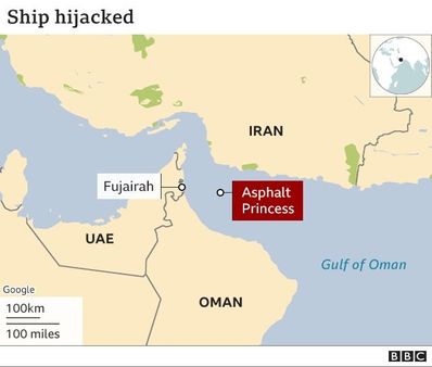 హోర్ముజ్ జలసంధి: భారీ నౌకను హైజాక్ చేసిన సాయుధులు