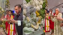 Salman Khan Ganesh Aarti: સલમાન ખાનને ઘરે પધાર્યા બાપ્પા, માતા-પિતા સંગ કરી આરતી