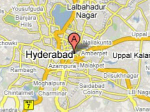 Hyderabad-map Hyderabad-map