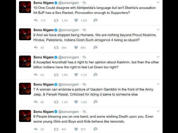 sonu nigam tweet
