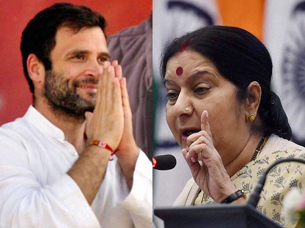sushma swaraj rahul gandhi sushma swaraj rahul gandhi